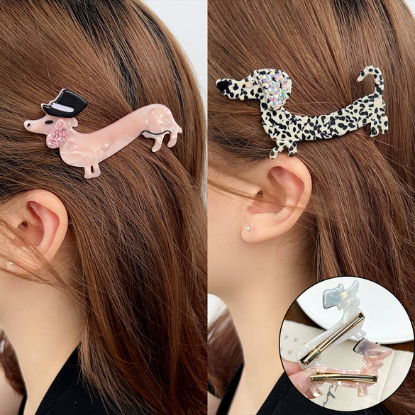 Wholesale Jewelry Acetic Acid Handmade Princess Animals Style Hairpin For Women
