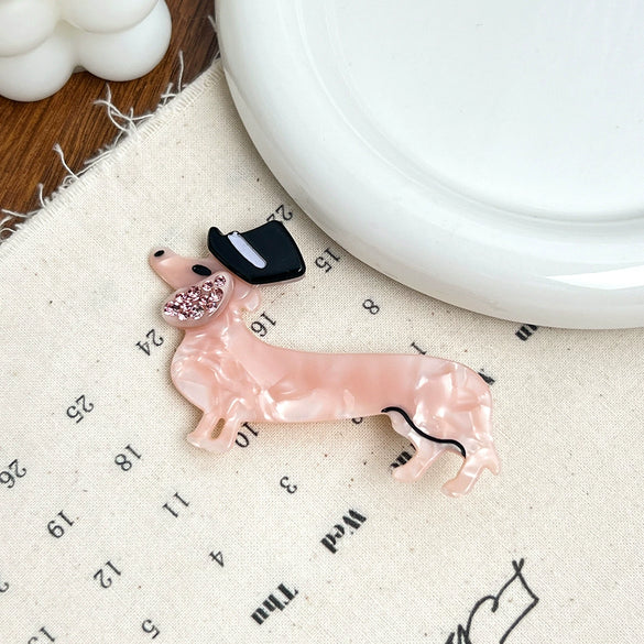 Wholesale Jewelry Acetic Acid Handmade Princess Animals Style Hairpin For Women