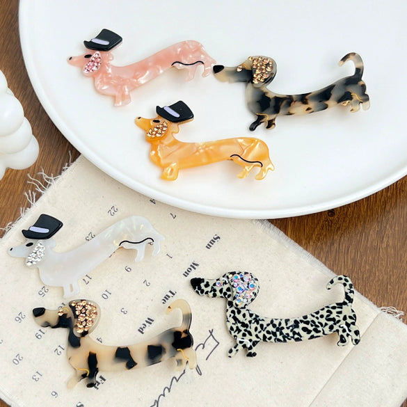 Wholesale Jewelry Acetic Acid Handmade Princess Animals Style Hairpin For Women