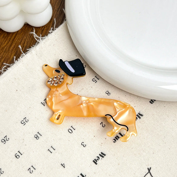 Wholesale Jewelry Acetic Acid Handmade Princess Animals Style Hairpin For Women