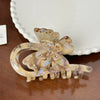 Wholesale Jewelry Acetic Acid Material Diamondencrusted Butterfly Hair Gripper Highend Women's Hair Accessory