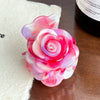 Wholesale Jewelry Acetic Acid Threedimensional Rose Flower Hair Shark Clip For Women Highend Style
