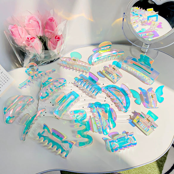 Wholesale Jewelry Acrylic Fashion Handmade Mermaid Shark Clip Hair Accessories For Women