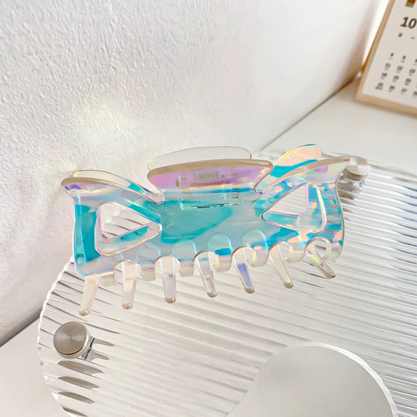 Wholesale Jewelry Acrylic Fashion Handmade Mermaid Shark Clip Hair Accessories For Women