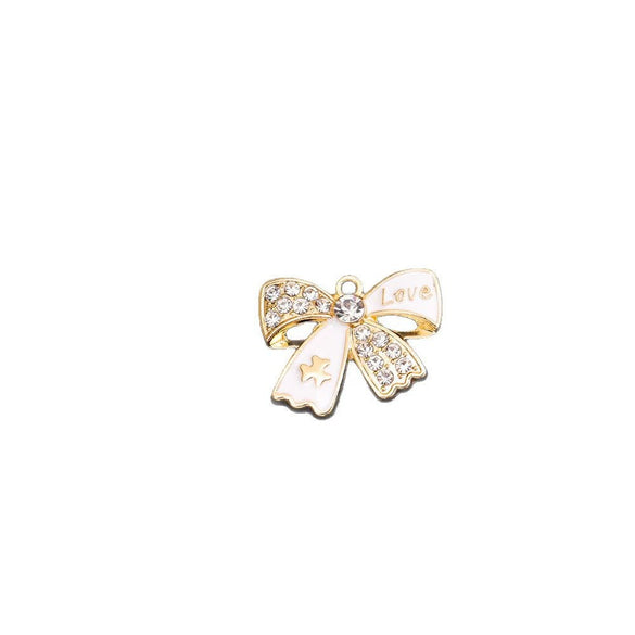 Wholesale Jewelry Alloy Accessories Dripping Oil Style With Letters Numbers Text Shapes Pendant Bracelet Earrings