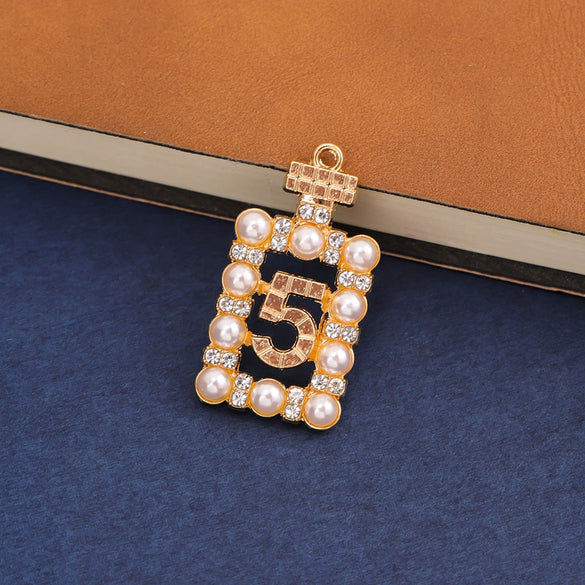 Wholesale Jewelry Alloy Accessories Dripping Oil Style With Letters Numbers Text Shapes Pendant Bracelet Earrings