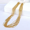 Wholesale Jewelry Alloy And Copper Pendant With Geometric Pattern And Electroplating Treatment On Bead Chain For Unisex