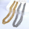 Wholesale Jewelry Alloy And Copper Pendant With Geometric Pattern And Electroplating Treatment On Bead Chain For Unisex