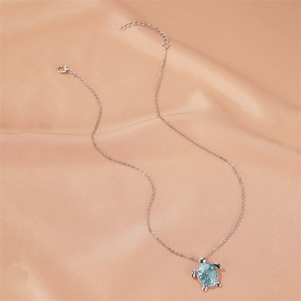 Wholesale Jewelry Alloy Animal Zodiac Turtle Pendant Necklace With Electroplating