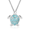 Wholesale Jewelry Alloy Animal Zodiac Turtle Pendant Necklace With Electroplating