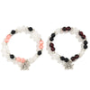 Wholesale Jewelry Alloy Beaded Elastic Bracelet With Spider Pendant Geometric Animal Pattern Electroplated For Women