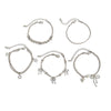 Wholesale Jewelry Alloy Beaded Stacked Bow And Star Pendant Bracelet For Women With Electroplating