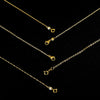 Wholesale Jewelry Alloy Copper Alloy Pendant Necklace With Ochain Geometric Style 24K Gold Plated