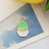 Wholesale Jewelry Alloy Dripping Oil Fivepointed Star Pendant Earrings Necklace