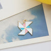 Wholesale Jewelry Alloy Dripping Oil Fivepointed Star Pendant Earrings Necklace