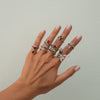 Wholesale Jewelry Alloy Dripping Oil Inlaid Gem Animal Zodiac Exaggerated Electroplated Ring