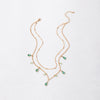 Wholesale Jewelry Alloy Drop Shape Rhinestone Necklace With Electroplating Treatment