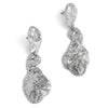 Wholesale Jewelry Alloy Exaggerated Geometric Heart Earrings With Sunflower Pattern Electroplated