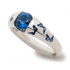 Wholesale Jewelry Alloy Geometric Butterfly Inlaid Zircon Electroplated Women's Ring