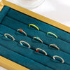 Wholesale Jewelry Alloy Geometric Diamond Twist Rope Ring For Women