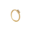 Wholesale Jewelry Alloy Geometric Diamond Twist Rope Ring For Women