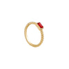 Wholesale Jewelry Alloy Geometric Diamond Twist Rope Ring For Women