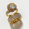 Wholesale Jewelry Alloy Geometric Electroplating Ring For Women