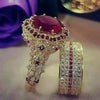Wholesale Jewelry Alloy Geometric Electroplating Ring For Women