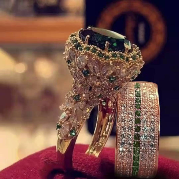 Wholesale Jewelry Alloy Geometric Electroplating Ring For Women