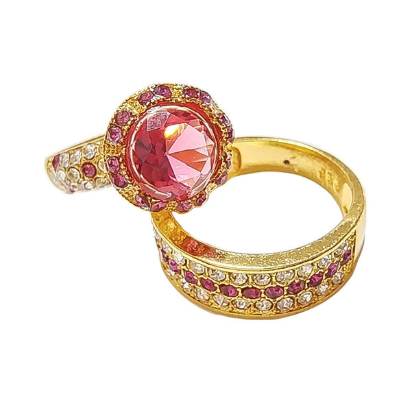 Wholesale Jewelry Alloy Geometric Electroplating Ring For Women