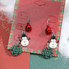 Wholesale Jewelry Alloy Geometric Elk Snowflake Cartoon Earrings Electroplated For Women
