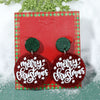 Wholesale Jewelry Alloy Geometric Elk Snowflake Cartoon Earrings Electroplated For Women