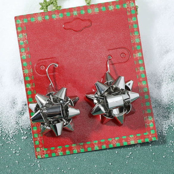 Wholesale Jewelry Alloy Geometric Elk Snowflake Cartoon Earrings Electroplated For Women