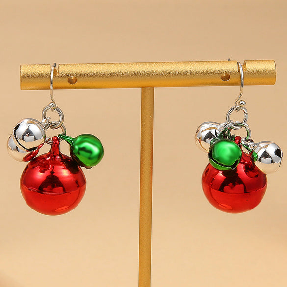 Wholesale Jewelry Alloy Geometric Elk Snowflake Cartoon Earrings Electroplated For Women