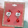 Wholesale Jewelry Alloy Geometric Elk Snowflake Cartoon Earrings Electroplated For Women