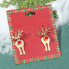 Wholesale Jewelry Alloy Geometric Elk Snowflake Cartoon Earrings Electroplated For Women