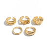 Wholesale Jewelry Alloy Geometric Hip Hop Style Ring Men's Electroplating