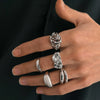 Wholesale Jewelry Alloy Geometric Hip Hop Style Ring Men's Electroplating