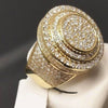 Wholesale Jewelry Alloy Geometric Hiphop Style Electroplated Ring For Men And Women