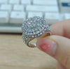 Wholesale Jewelry Alloy Geometric Hiphop Style Electroplated Ring For Men And Women