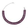 Wholesale Jewelry Alloy Geometric Hollow Claw Chain Necklace With Rhinestones Electroplated For Women