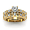 Wholesale Jewelry Alloy Geometric Micro Inlaid Full Diamond Zircon Twopiece Ring Luxury Temperament Couple Style