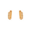 Wholesale Jewelry Alloy Geometric Rivet Women's Earrings 18K Gold Plated