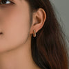 Wholesale Jewelry Alloy Geometric Rivet Women's Earrings 18K Gold Plated