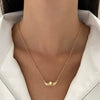 Wholesale Jewelry Alloy Geometric Simple Style Boat Pendant Necklace With Electroplating