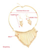 Wholesale Jewelry Alloy Geometric Style Electroplating Tassel Multi Layer Jewelry For Women