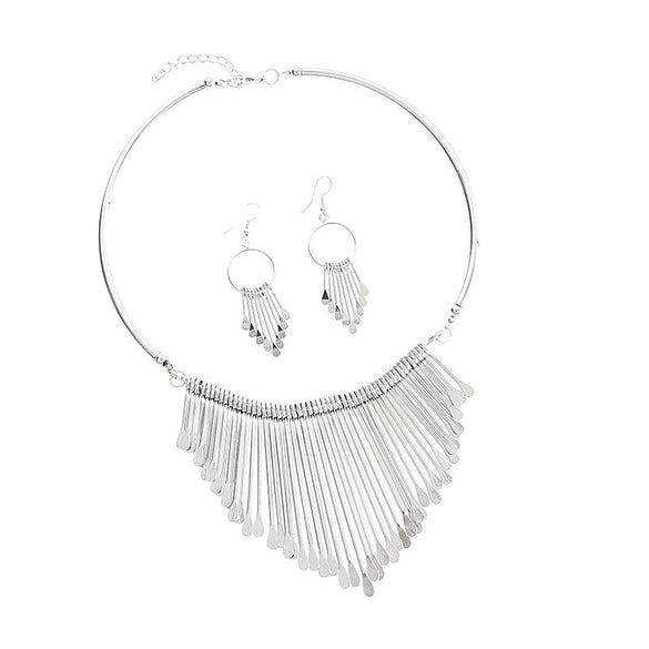 Wholesale Jewelry Alloy Geometric Style Electroplating Tassel Multi Layer Jewelry For Women