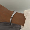 Wholesale Jewelry Alloy Hammer Texture Electroplated Women's Bracelet