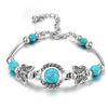 Wholesale Jewelry Alloy Handmade Retro Animal Pattern Joker Pine Stone Bracelet