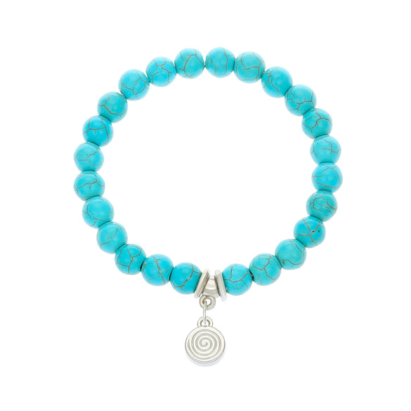 Wholesale Jewelry Alloy Handmade Retro Animal Pattern Joker Pine Stone Bracelet